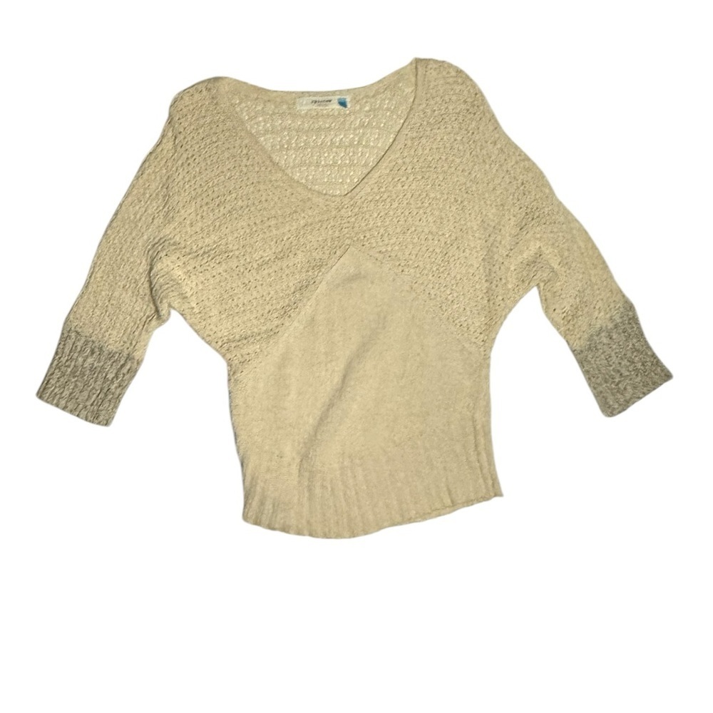 Anthropologie Sparrow Chunky Knit V-Neck Sweater Size Large